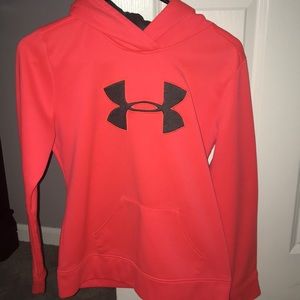 Orange and Gray Youth XL Under Armour Hoodie